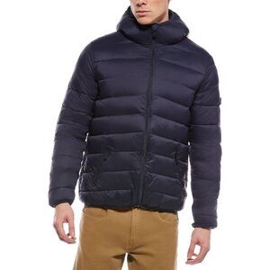 Point Zero Mens  Ultralight Chevron Quilted Jacket, Blue
